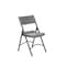 Zown Folding Chair, Resin, Commercial, Steel Frame, White Color, PK4 60410SGY4E - alternate 1